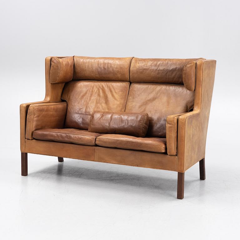 Børge Mogensen, a model 2192 'Kupé' leather sofa, Fredericia Stolefabrik, Denmark.