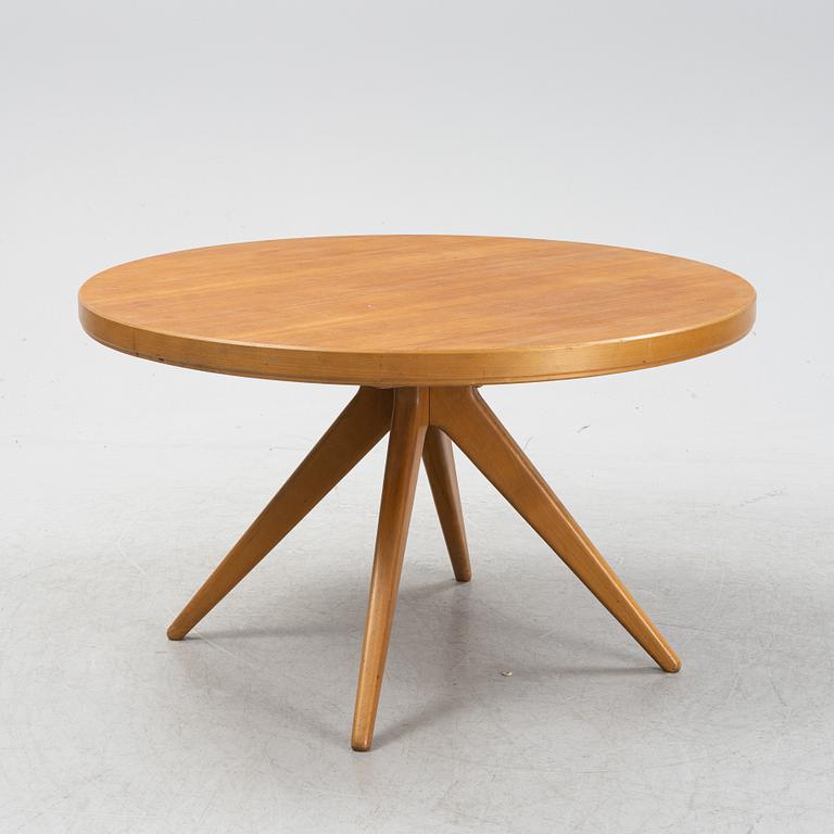 David Rosén, matbord modell "570-025" samt stolar 4+4 st ur Futura-serien, Nordiska Kompaniet, 1950-tal.