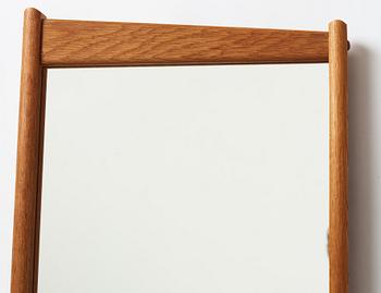 A oak mirror, 1950's/60's.