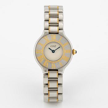 must de CARTIER, Must 21, wristwatch, 28 mm.