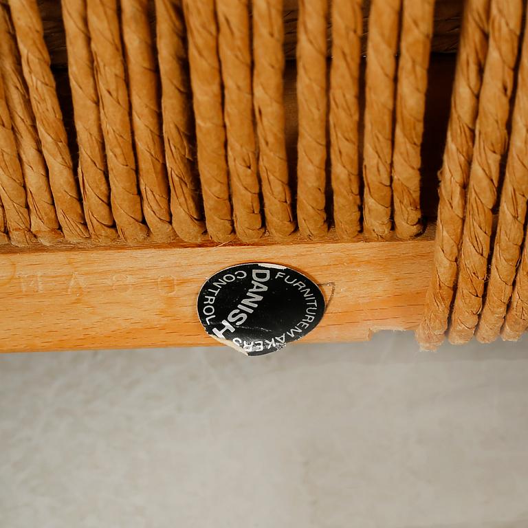 A late 20th century "Y chair", designed by Hans J. Wegner.