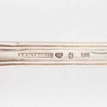 A 36 piece silve cutlery set, 'Olga', including Pehr Fredrik Palmgren, Stockholm, 1862-74.