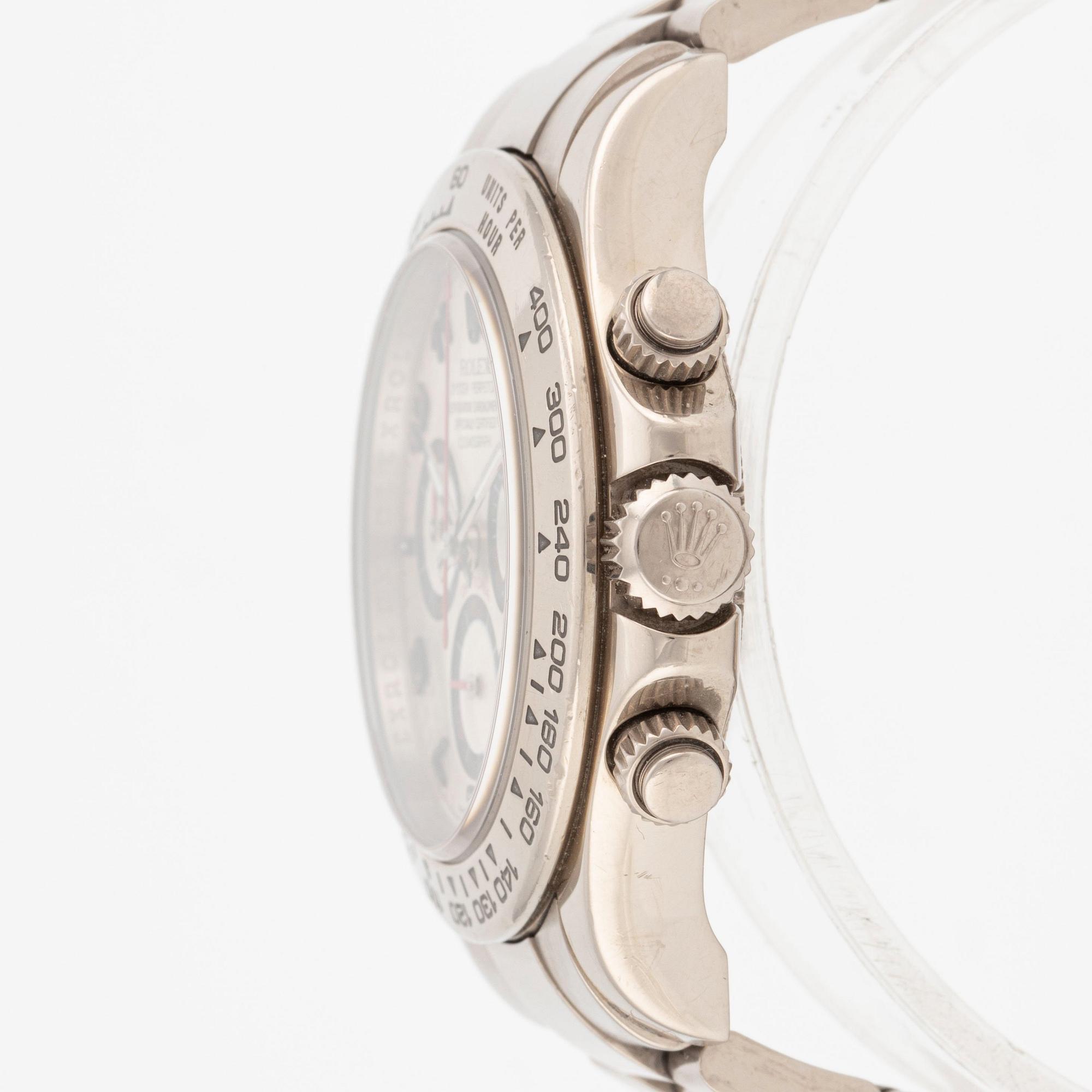 Rolex, Cosmograph, Daytona, "White Arabic Panda Dial", chronograph, ca 2007.