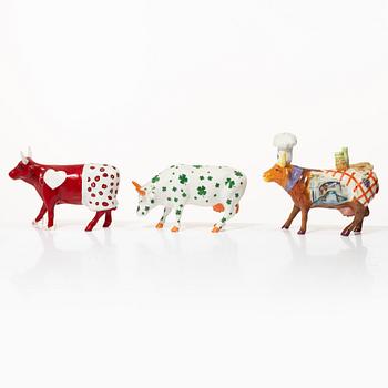 Six 'Cow Parade' figurines, 2000s.