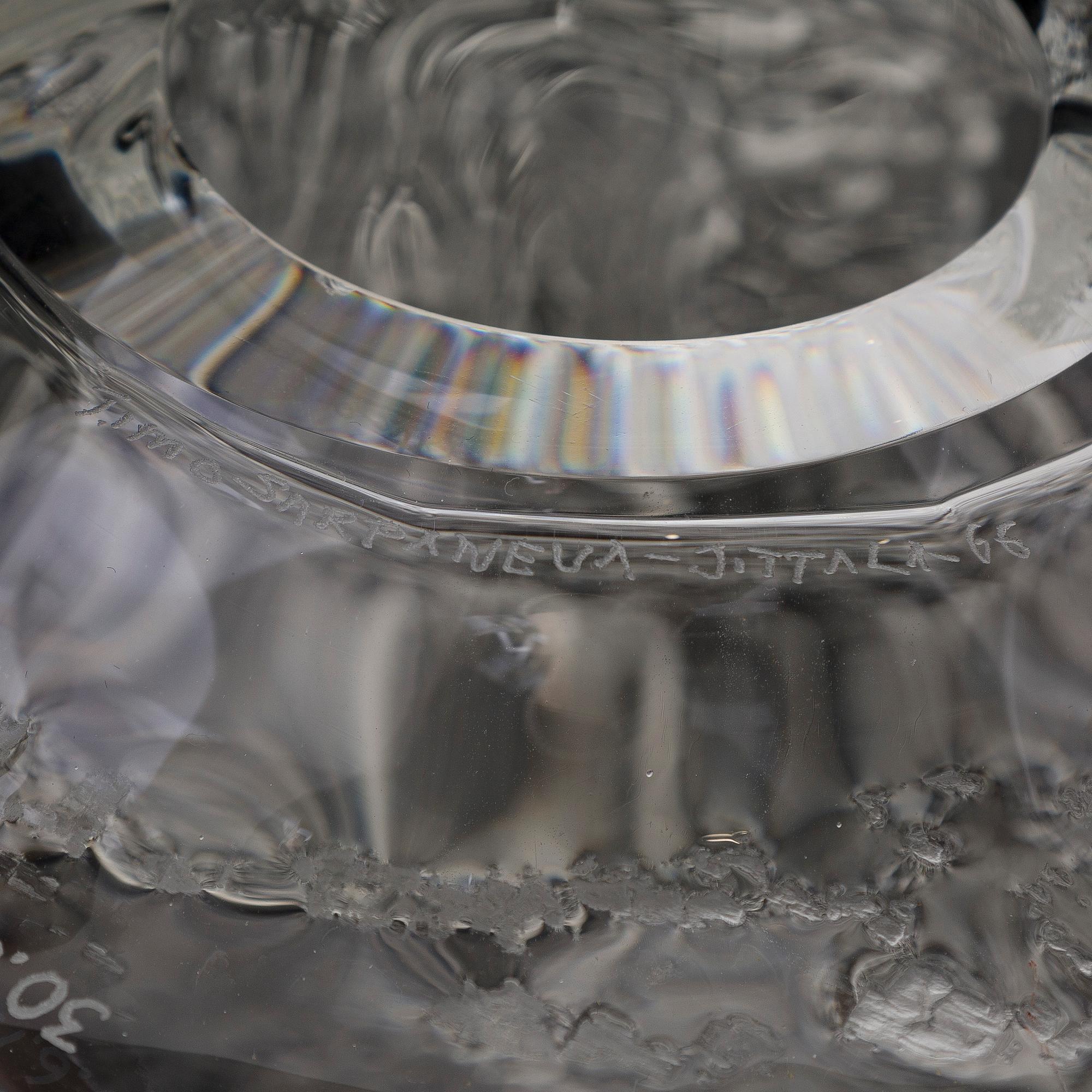 Timo Sarpaneva, konstglas, ur serien Finlandia, Iittala. Signerad Timo Sarpaneva Iittala -66.