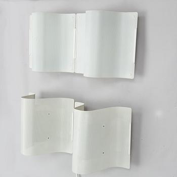 BÖRGE LINDAU & BO LINDECRANTZ, two wall lights from Zero, 1980's/90's.