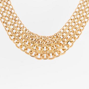 HALSBAND, 18K guld. X-länk.