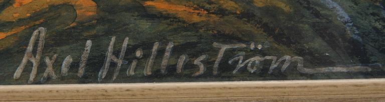 AXEL HILLESTRÖM, blandteknik, sign.