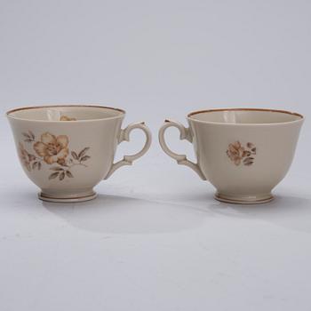 KAFFESERVIS, 22 delar, porslin, "Myrna", Arabia 1937-49.