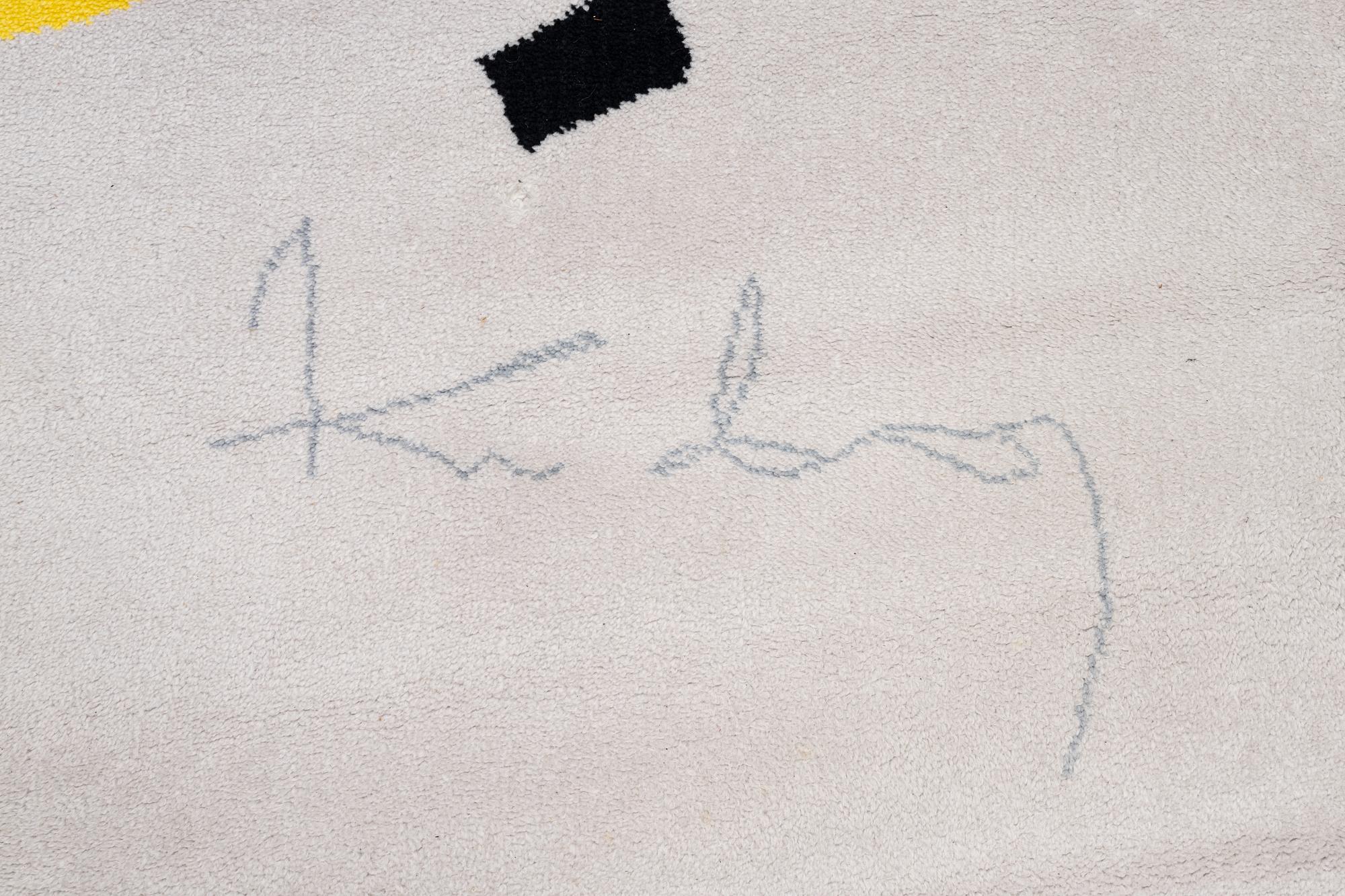 Wassily Kandinsky, efter. Matta, tuftad, "Small Worlds I",  Ege Art Line, Ege Axminster, Danmark, 1988, ca 330 x 245 cm.