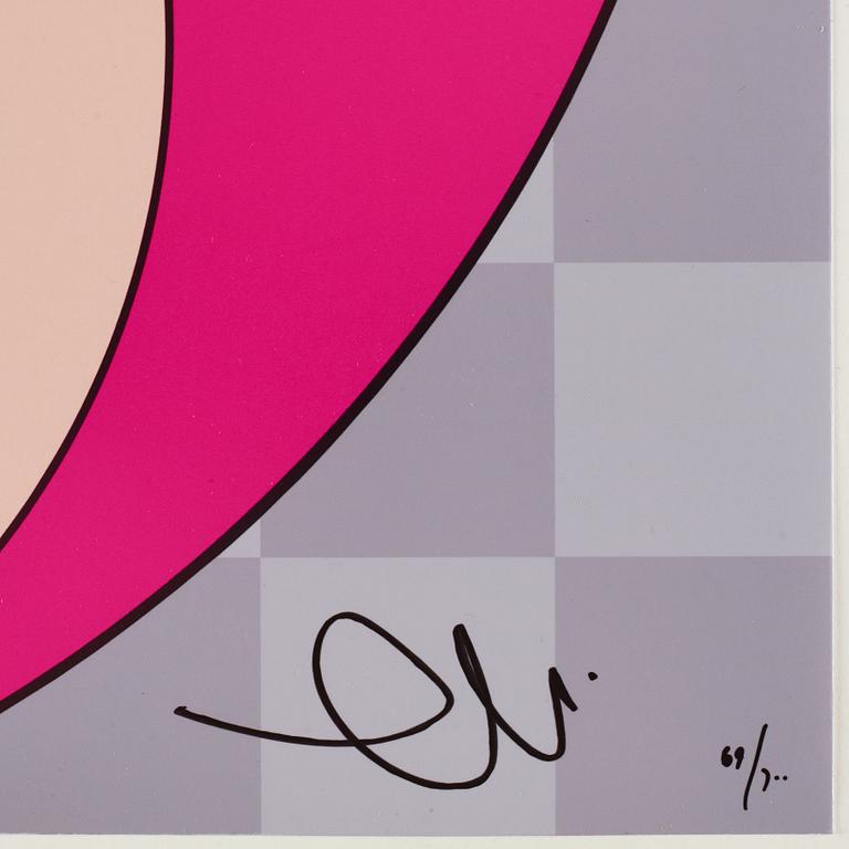 Takashi Murakami, "And then and then and then and then and then (pink)".