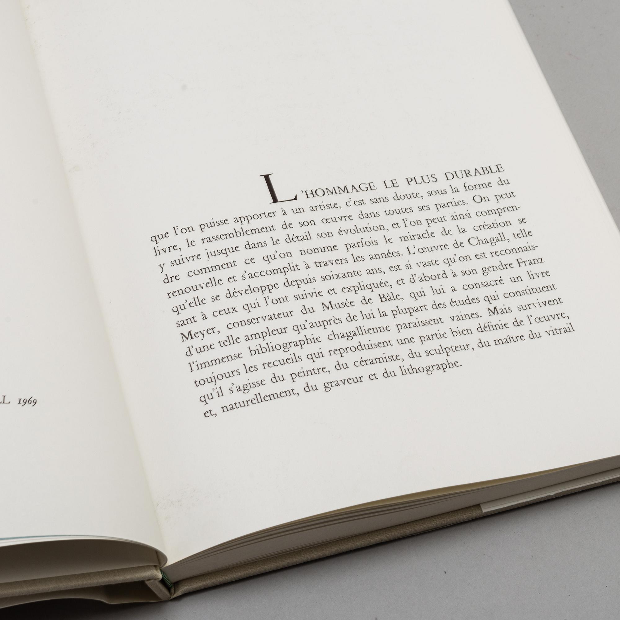BOOKS (3), "Chagall Lithographe, II, III och IV", 1963-1974.