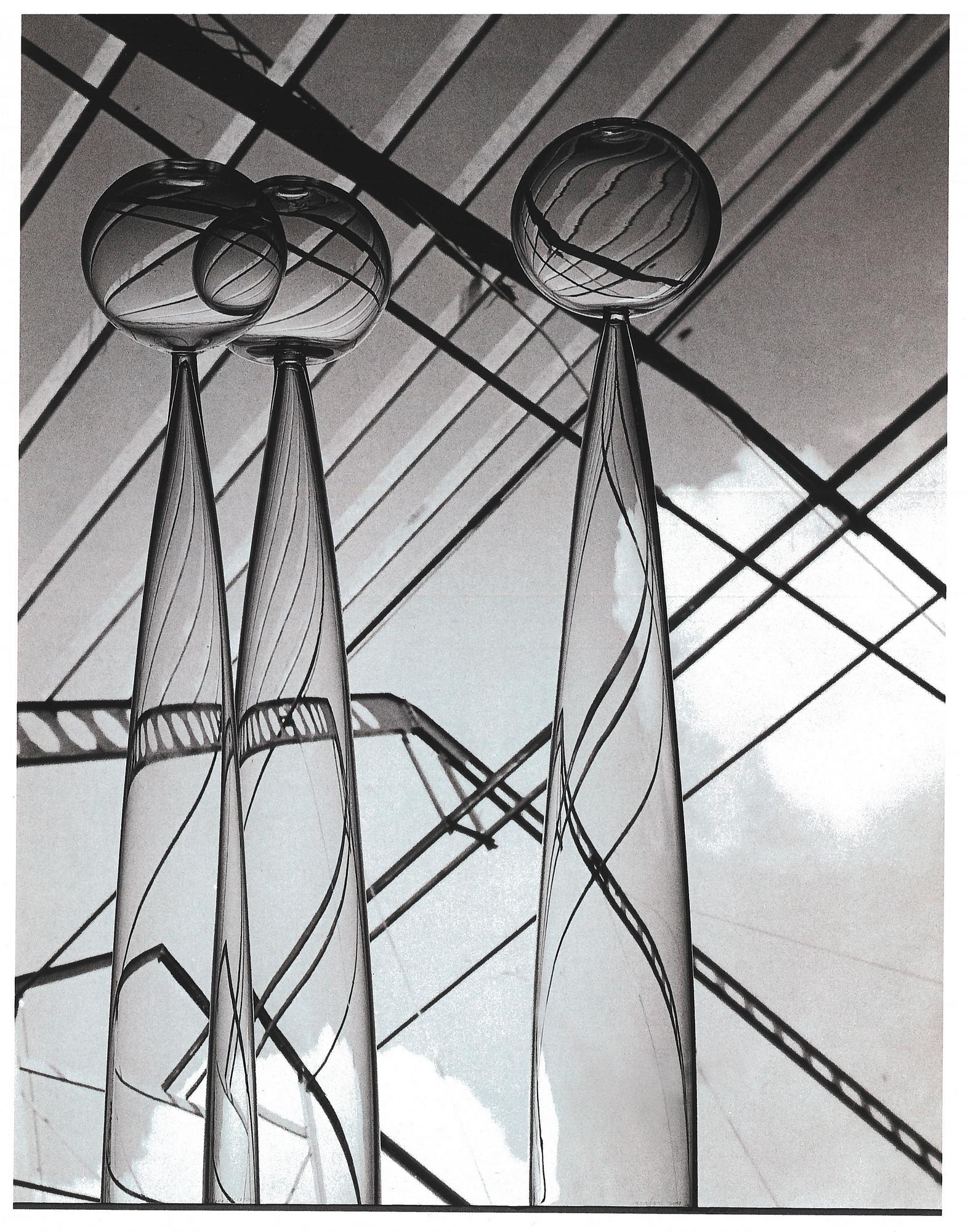 John Selbing, skulptur "Klot över kon", Orrefors ca 1957.
