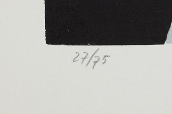 Silvano Bozzolini, lithograp in colours, signed and numbered 27/75.