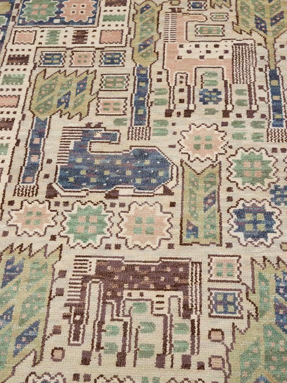 Märta Måås-Fjetterström, A carpet, "Hästhagen", knotted pile, ca 346 x 218,5-220 cm, signed AB MMF.