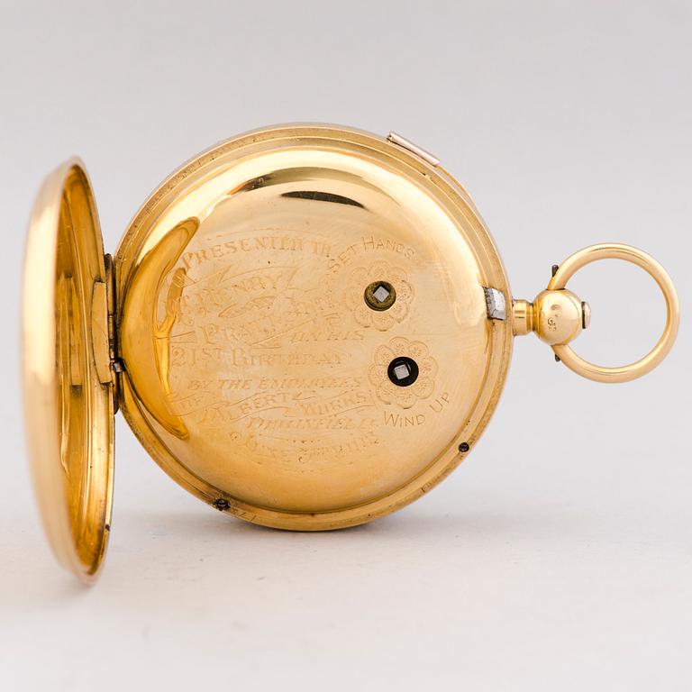 A POCKET WATCH, Centre Seconds Chronograph, 52 mm.
