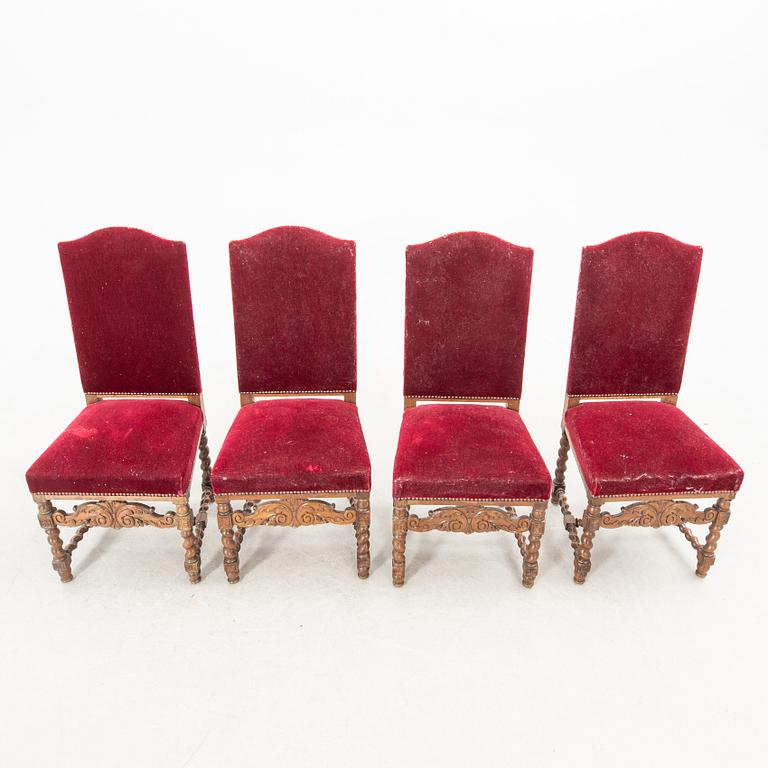 Dining group 11 pcs Baroque style 1920s/30s Almgren & Plynning Helsingborg.