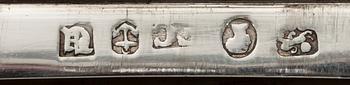 VISITKORTSETUI, sterling silver, Birmingham 1843. Vikt 85 g.