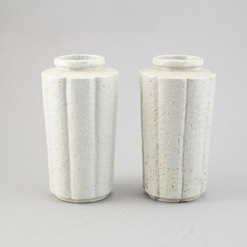 Gunnar Nylund, a pair of stoneware vases, Rörstrand.