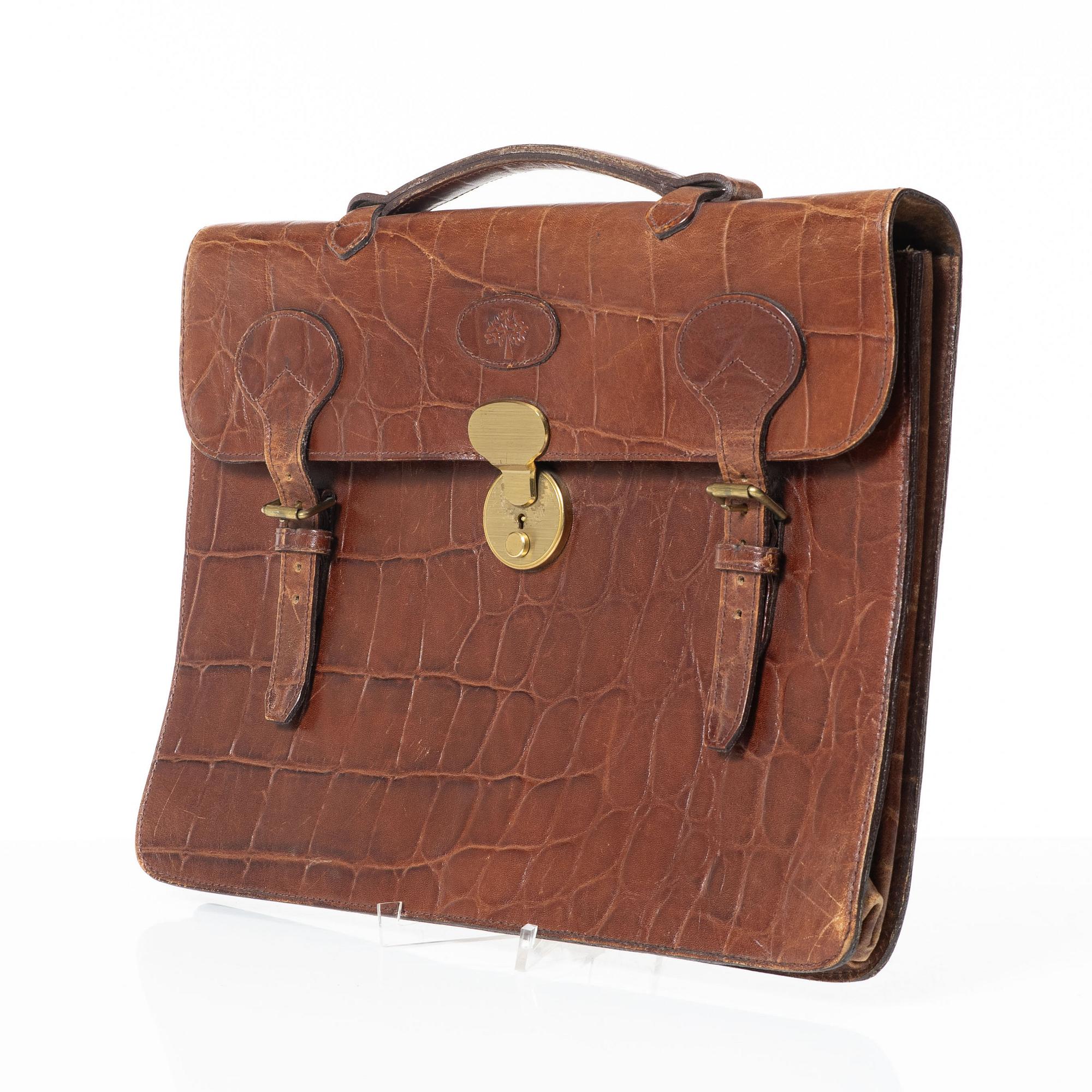 Mulberry, portfölj, vintage.