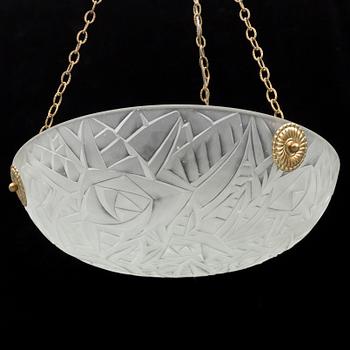 An early 20th century jugend ceiling light.