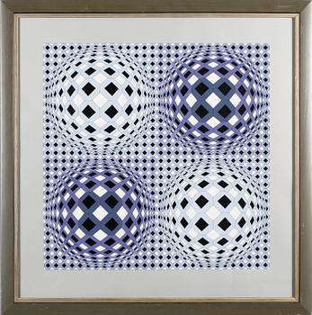 VICTOR VASARELY, färgserigrafi, signerad och numrerad 172/20.