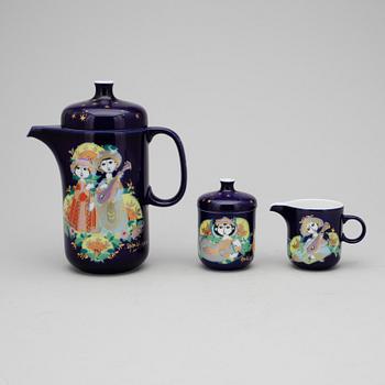 PARTI PORSLIN,  3 delar, porslin, Björn Wiinbladh, Studio-Line, Rosenthal, sign o dat-1973.