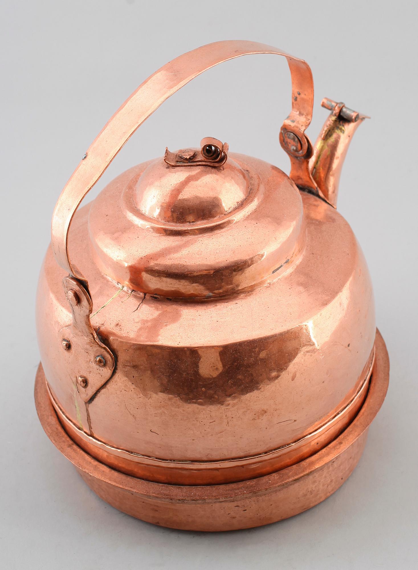 KAFFEPANNA, koppar, 1800-tal.