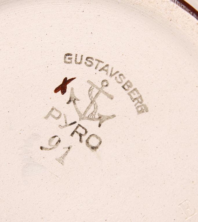 KRYDDBURKSUPPSÄTTNING, 14 delar, porslin "Pyro" Wilhelm Kåge Gustavsberg.