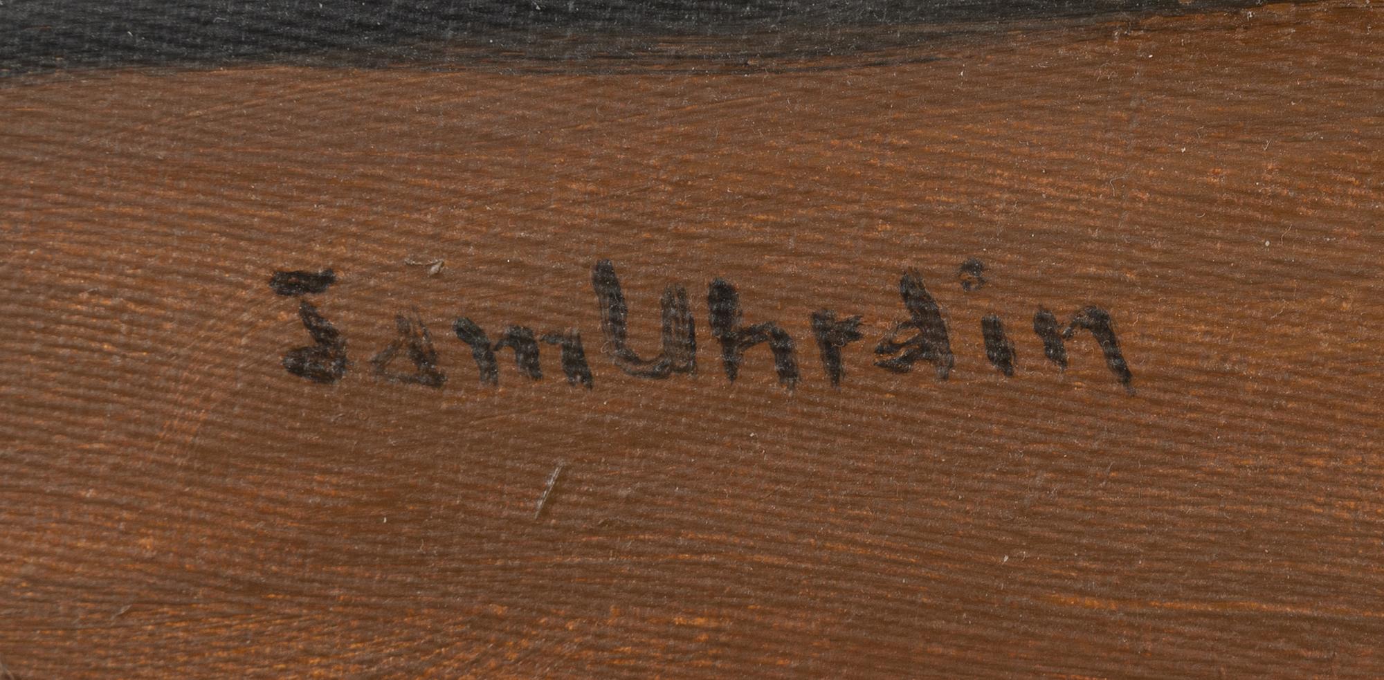 Sam Uhrdin, oil on canvas, signed. dated 1953 verso.