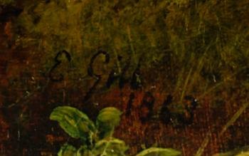 EDMUND GILL, olja på duk, signerad och daterad 1863.