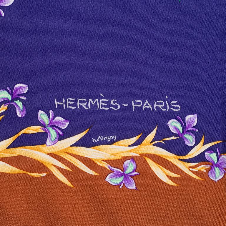 Hermès, scarf, "Cheval Fleuri".
