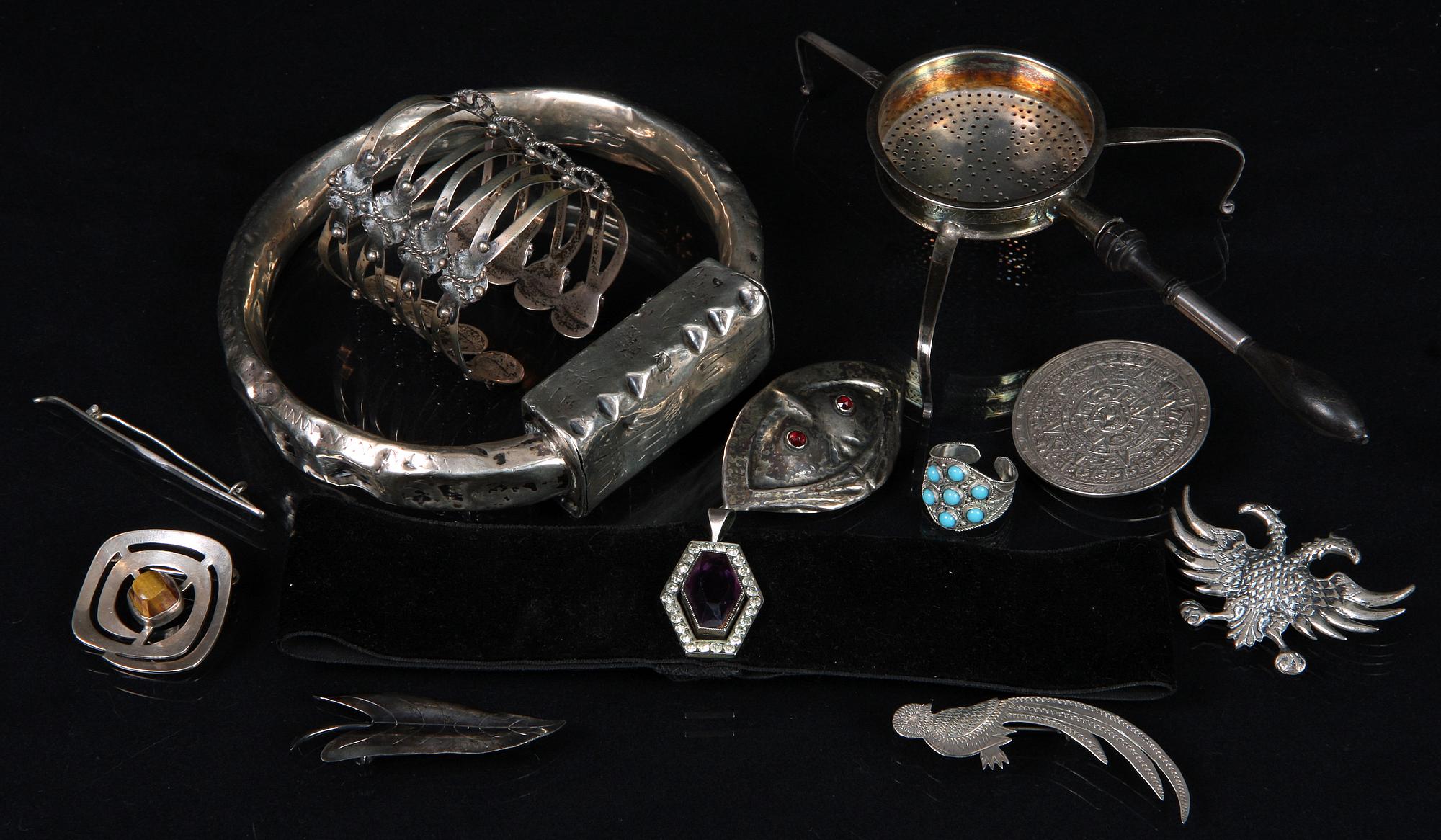 PARTI SILVER, 12 delar. 1900-tal. Vikt ca 219 gr.
