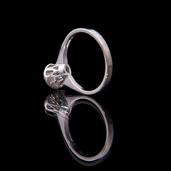 RING, 18K vitguld, ANA Stockholm, briljantslipad diamant 1,25 ct. Vikt 3,8 g.