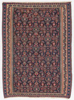 An antique Senneh kilim, West Persia, c. 149 x 11 cm.
