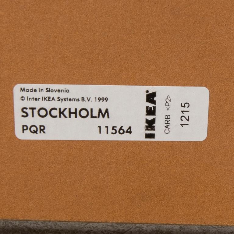 A Stockholm oak coffee table from IKEA 1999.