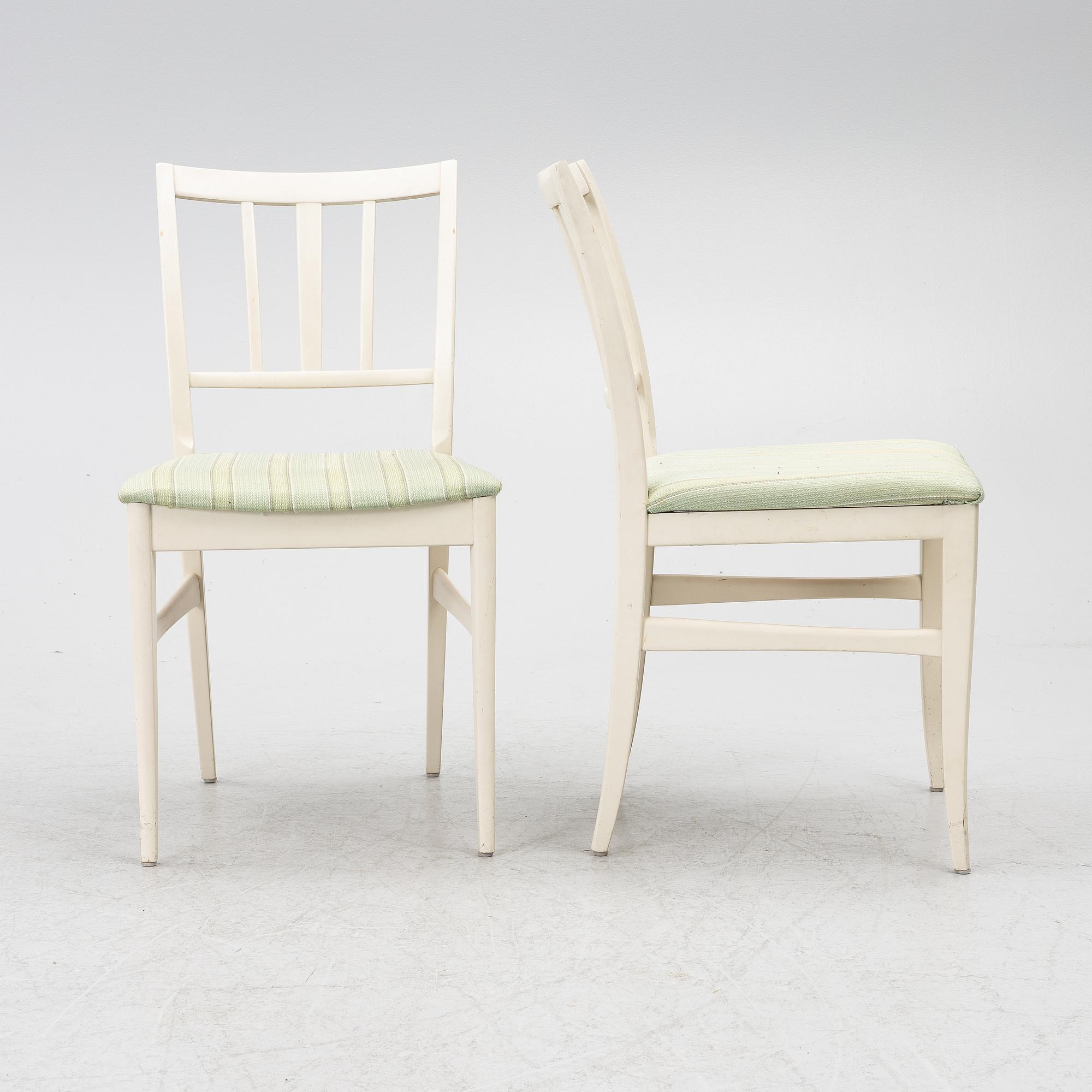Carl Malmsten, chairs, 4 pcs, "Talavid", Waggeryds Möbelfabrik AB, second half of the 20th century.