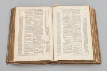 BOK, BIBLIA LATINA. Testamenti veteris Biblia Sacra. 1600-tal.
