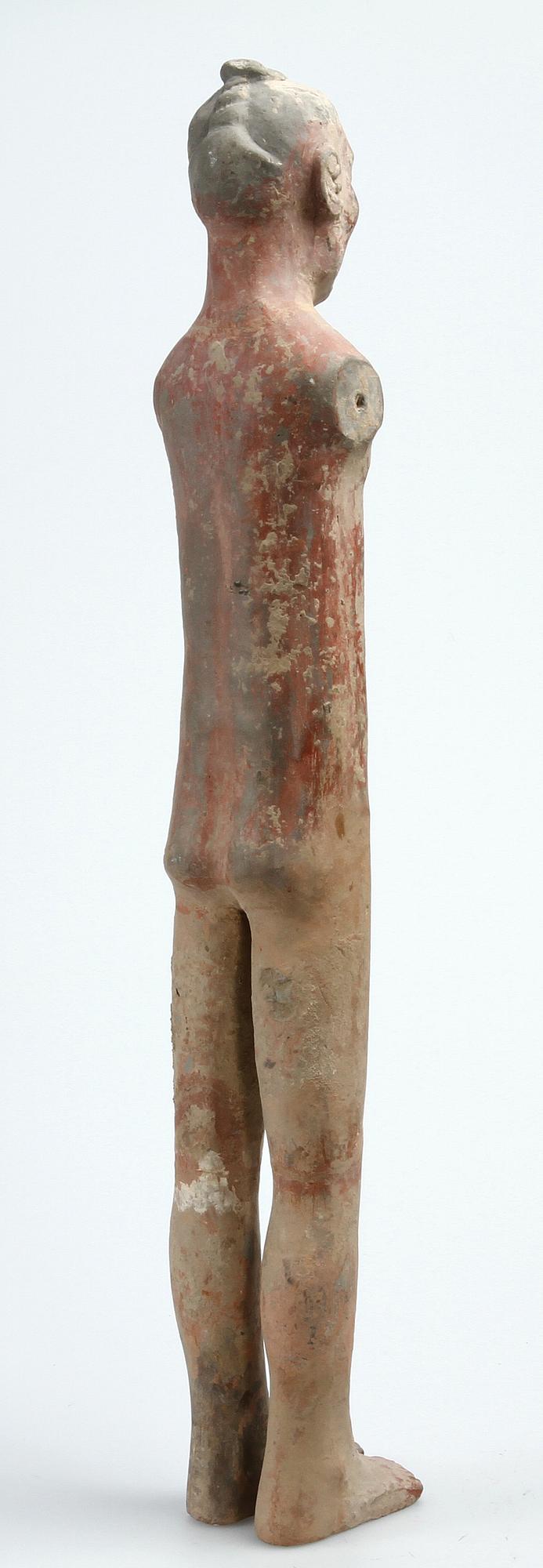 STICKMAN, lergods, Kina, troligen Han-dynastin.