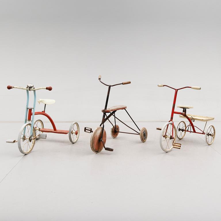 TREHJULINGAR, 3 st, 1900-talets första hälft.