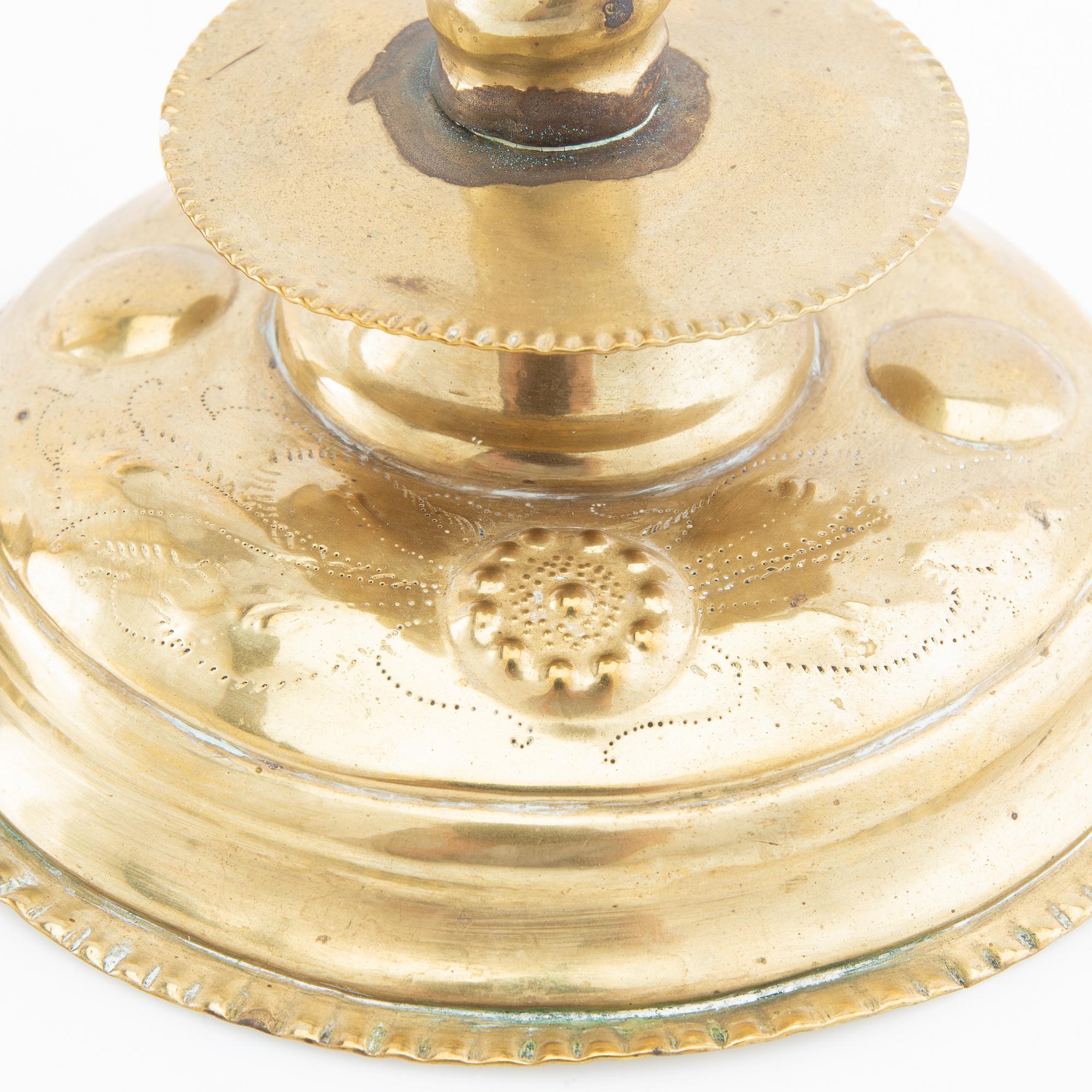 Ljusstakar ett par, 1800-tal Barockstil.