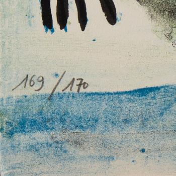 LENA CRONQVIST, färglitografi, signerad Lena Cronqvist och numrerad 169/170 med blyerts.