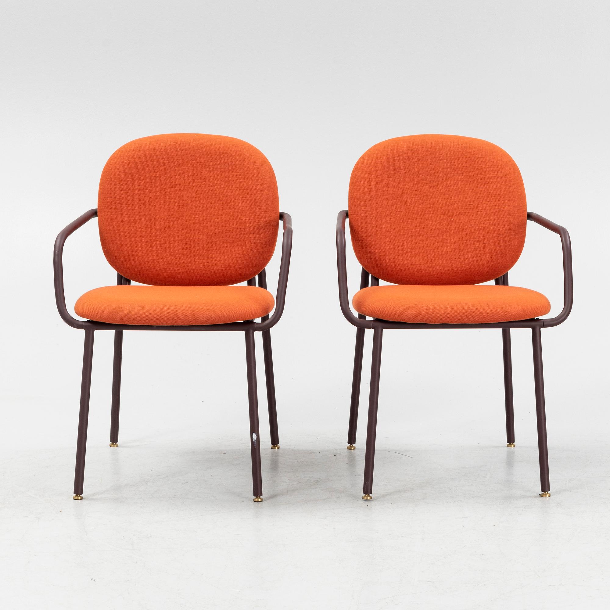 Mathieu Gustafsson, a pair of prototype armchairs, Ói, 2019.