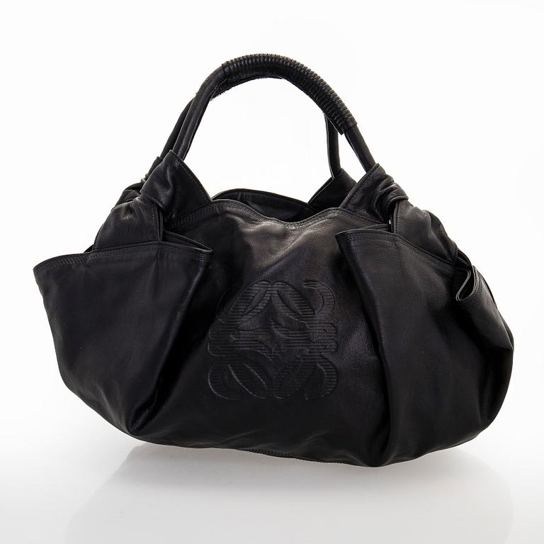 Loewe, a leather handbag.