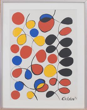 ALEXANDER CALDER, serigraph in colours.