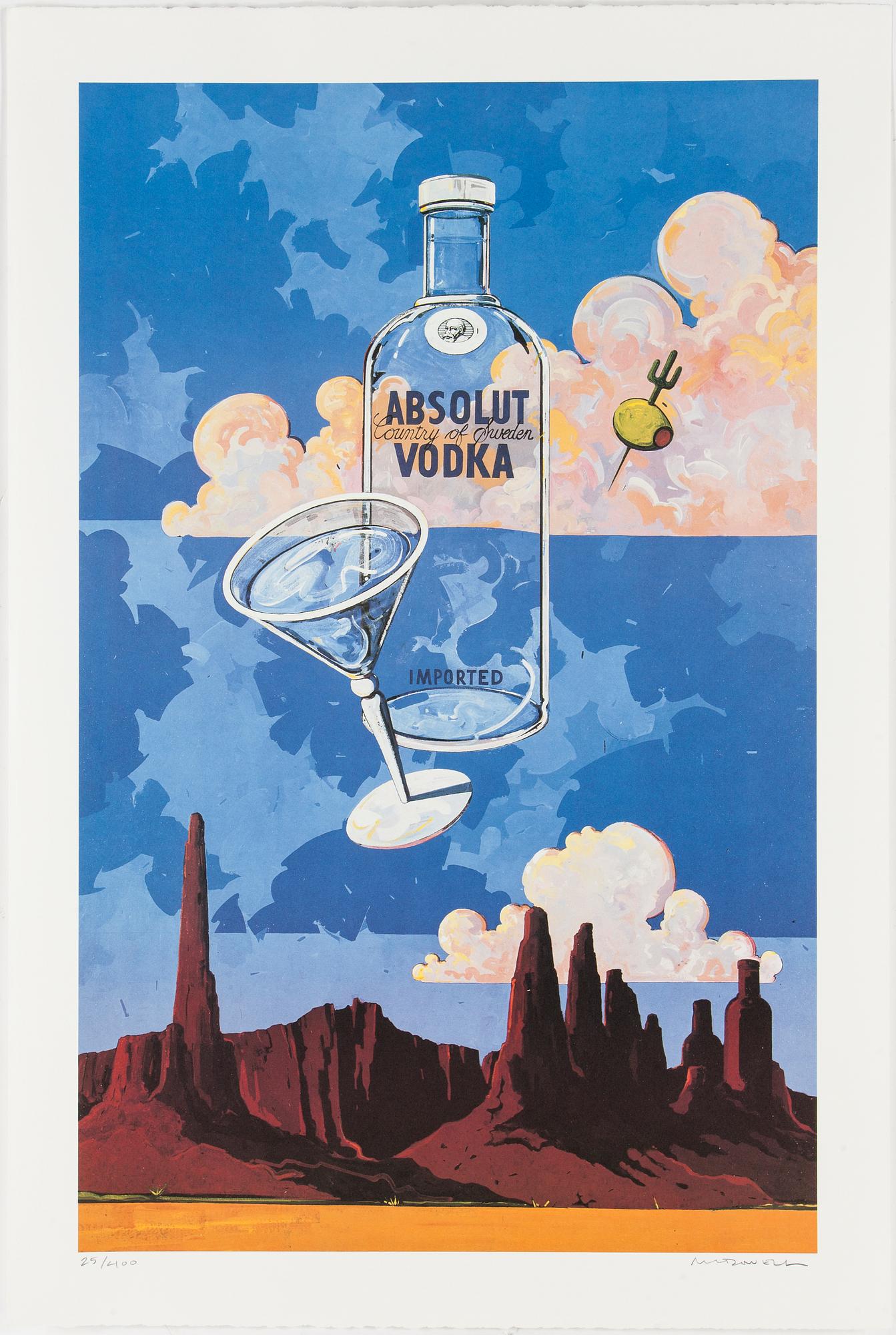 ABSOLUT STATEHOOD, 1992 - 1993. Mapp med 51 st litografier, signerade och numrerade 25/400.