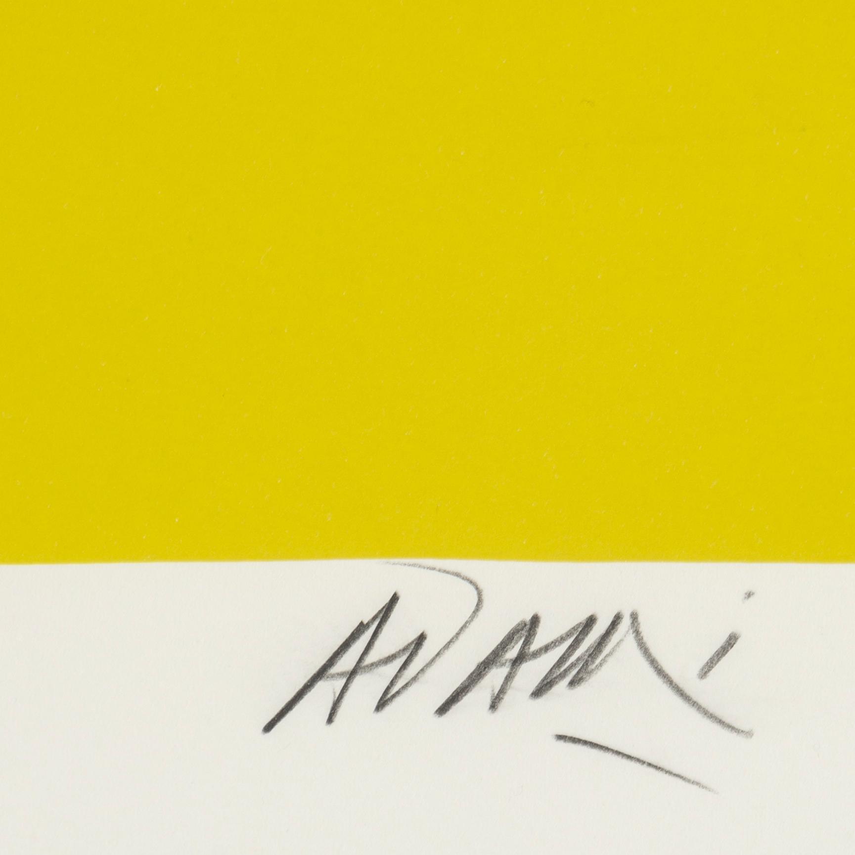 VALERIO ADAMI, silkscreen in colours, signed 74/200.
