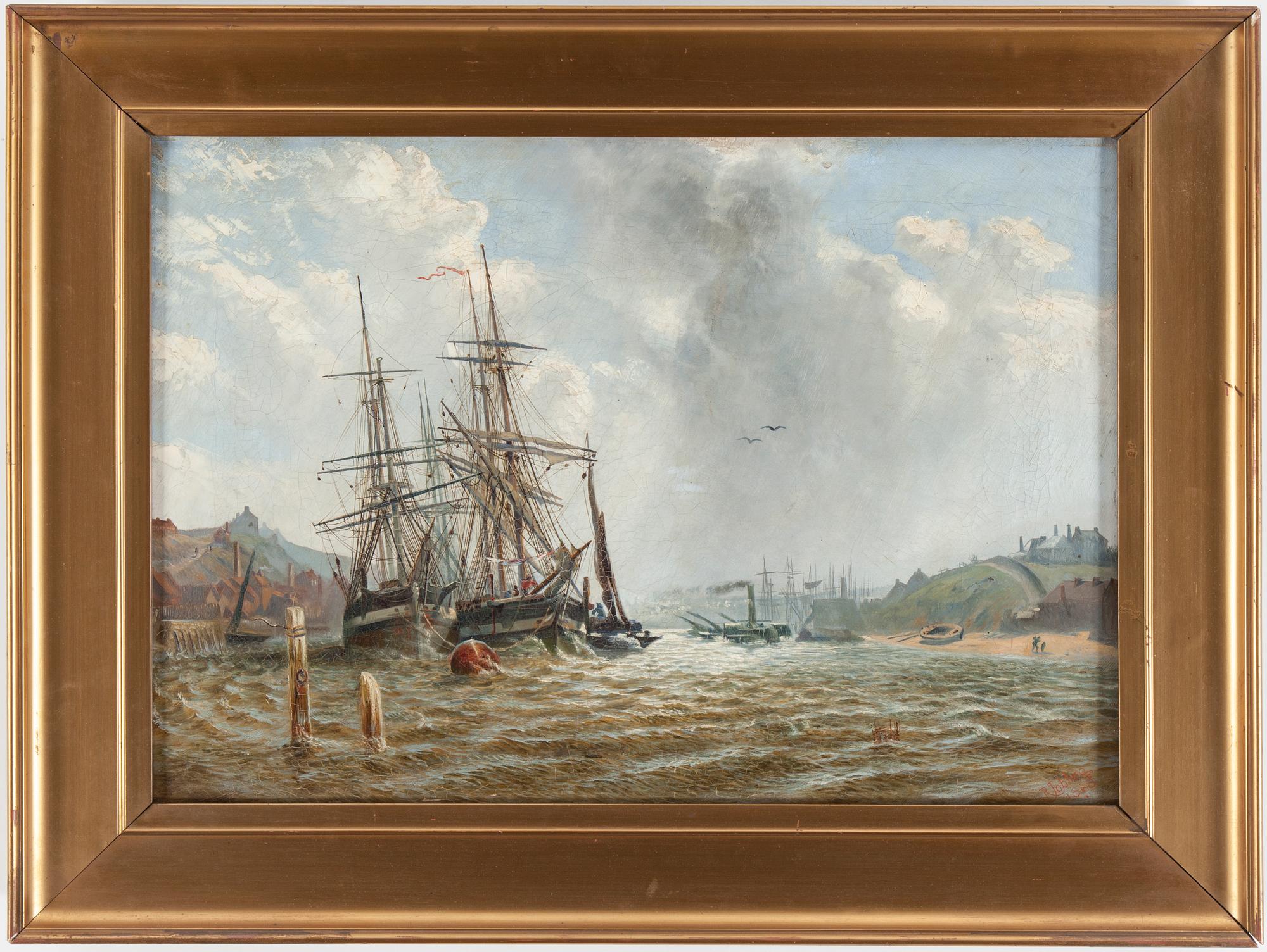 ROBERT JOBLING, oil on canvas, signed and dated 1868.