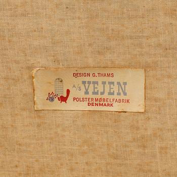 FÅTÖLJ, G. Thams, för Vejen Möbelfabrik, Danmark, 1960-tal.