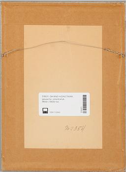 OKÄND KONSTNÄR,, orentalisk, gouache, 1800-/1900-tal.